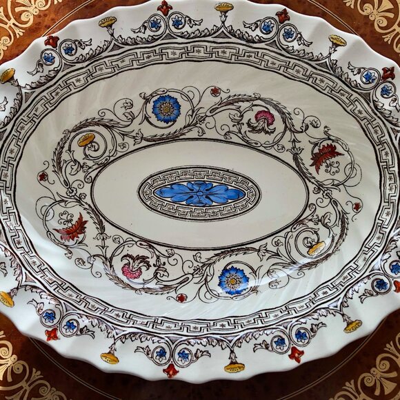 9” Oval Vegetable Bowl Florence Collection By Spode - Picture 6 of 8